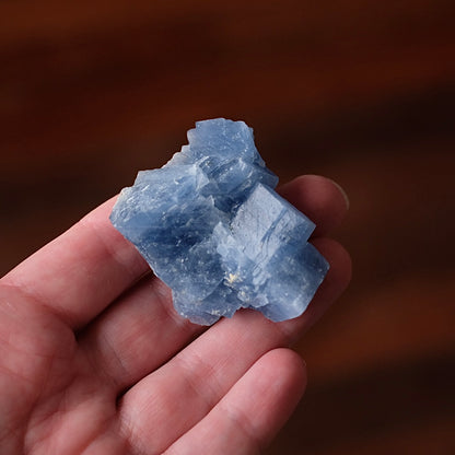 Blue Calcite Specimen | Raw Calcite Crystal Cluster