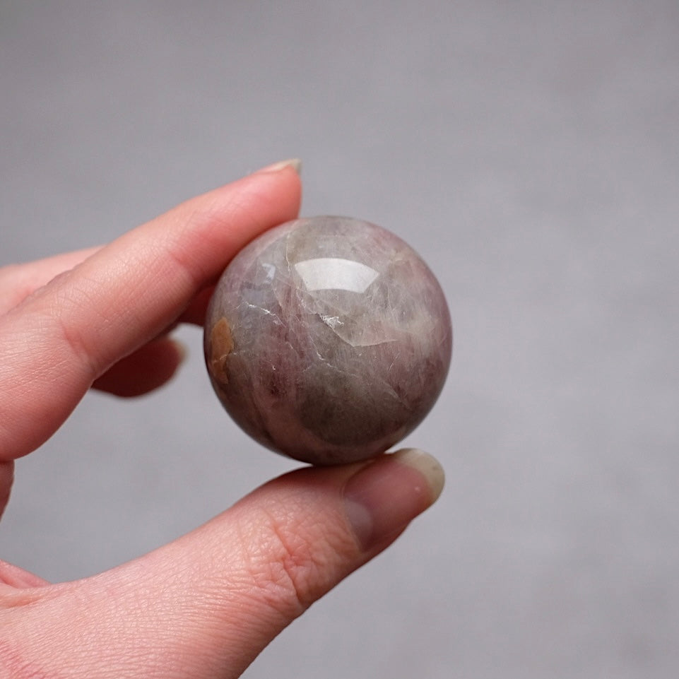 Purple Rose Quartz Sphere | Lavender Rose Quartz Crystal Sphere