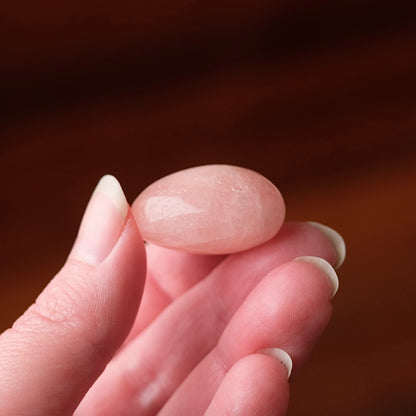 Peach Morganite Pocket Stone | Tumbled Crystal