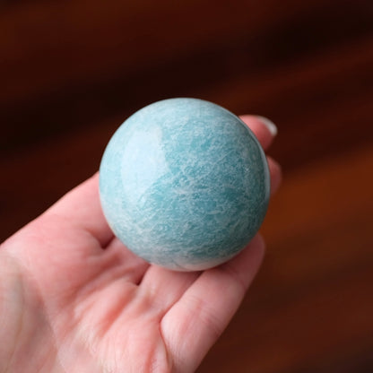 Amazonite Sphere | Blue Amazonite Crystal Sphere