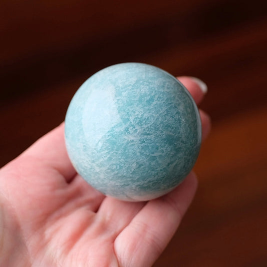 Amazonite Sphere | Blue Amazonite Crystal Sphere