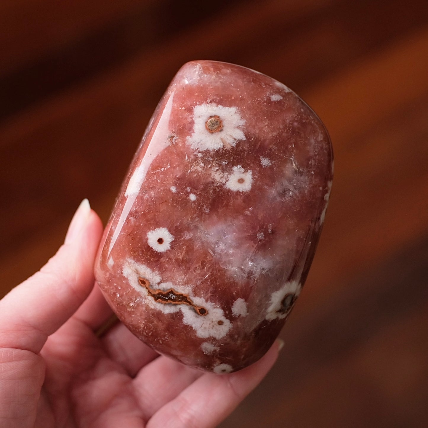 Raspberry Pink Amethyst | Polished Pink Amethyst Crystal Freeform 13