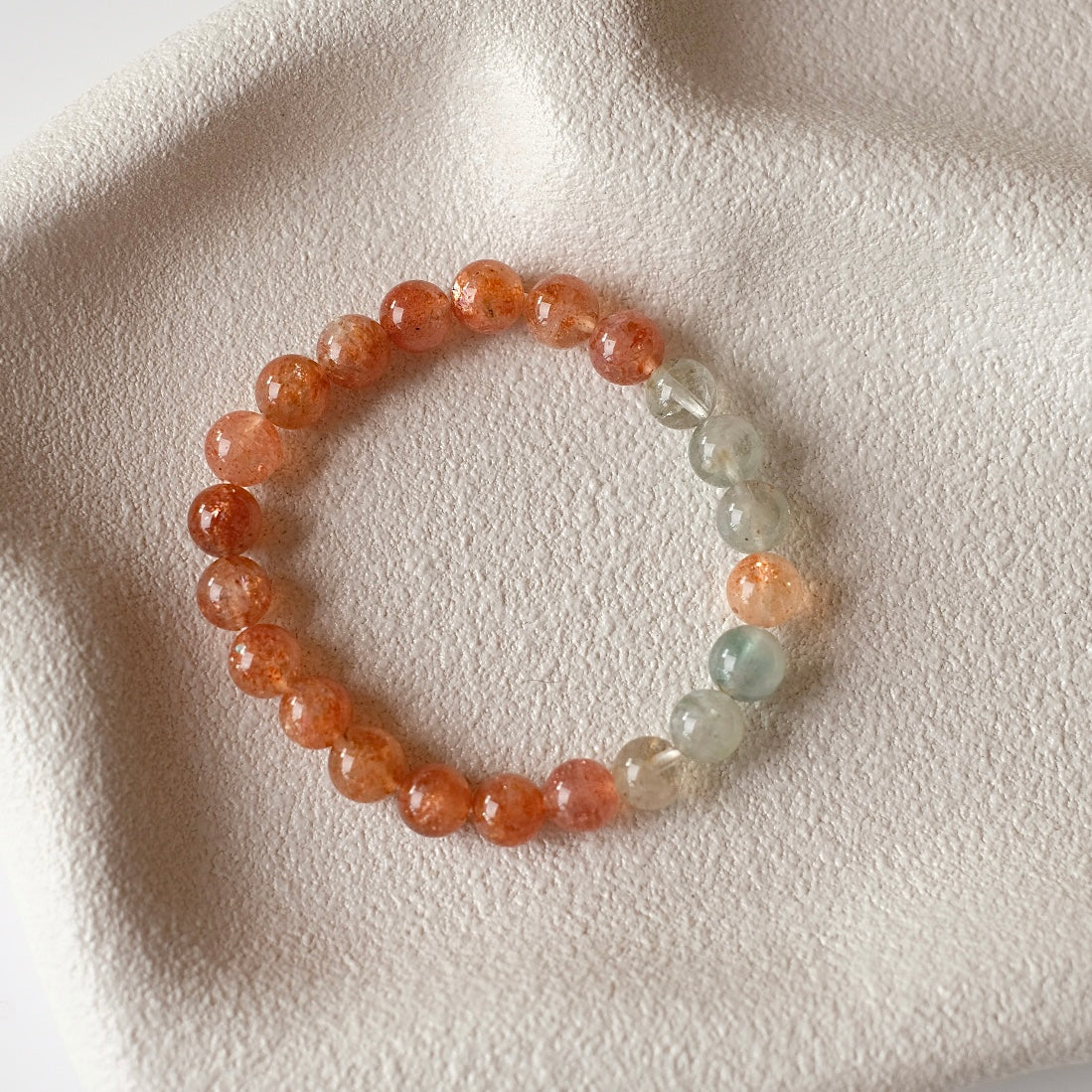 Rare Arusha Sunstone Bracelet | Beryl + Sunstone Crystal Bracelet
