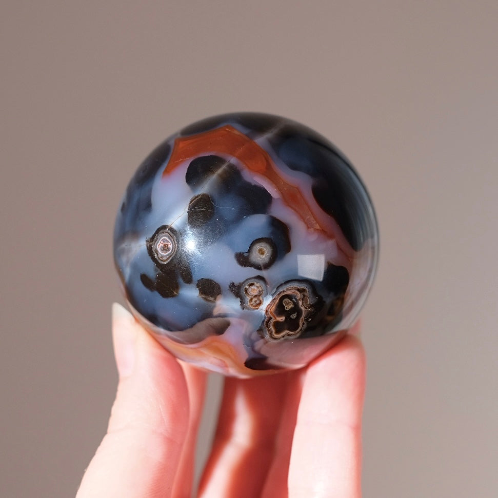 Carnelian Sphere | Blue Carnelian Crystal Sphere