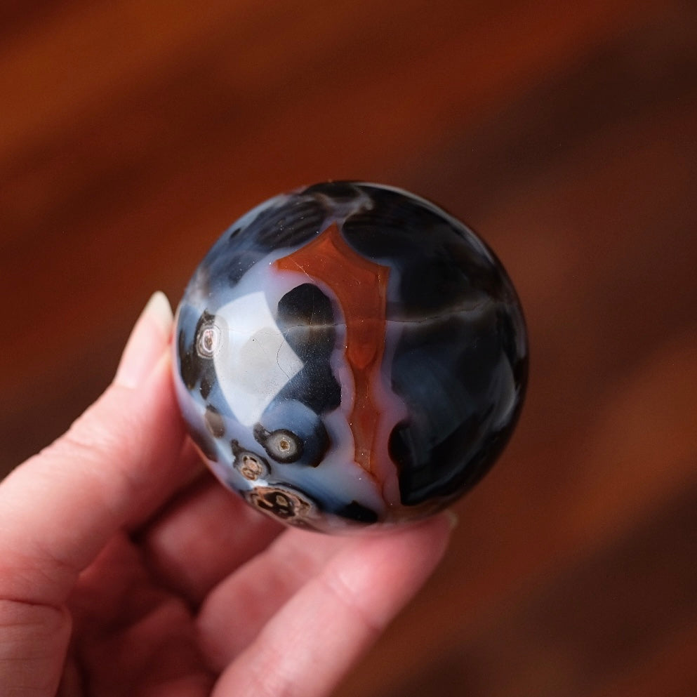 Carnelian Sphere | Blue Carnelian Crystal Sphere