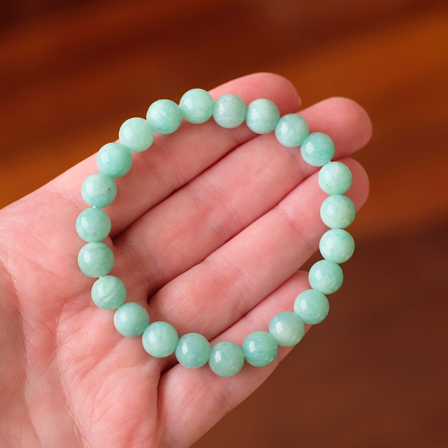Amazonite Bracelet | Amazonite Crystal Stretch Bracelet