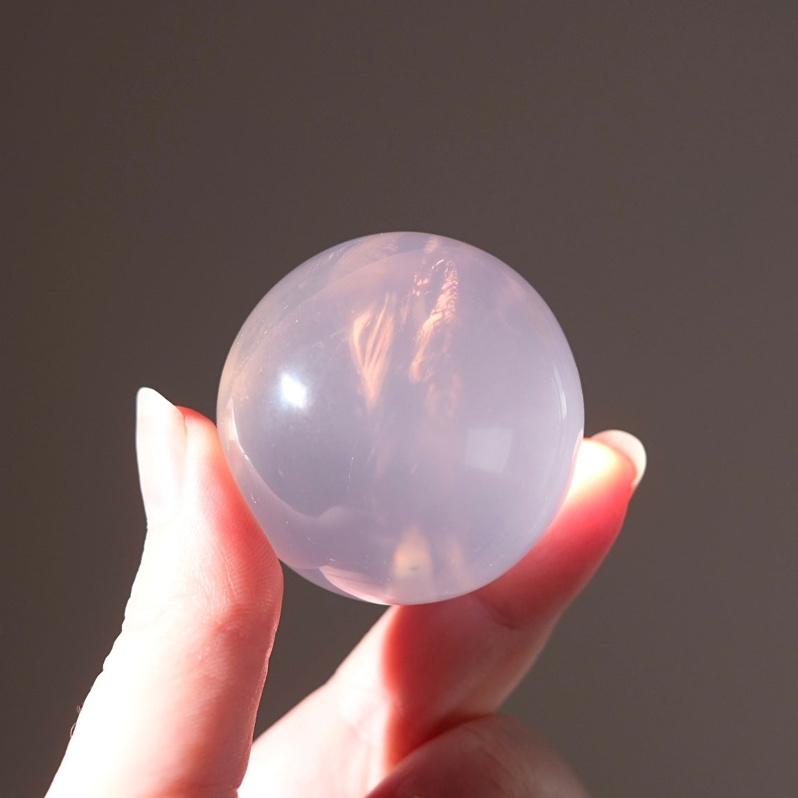 Girasol Rose Quartz Sphere | Mozambique Rose Quartz Crystal Sphere