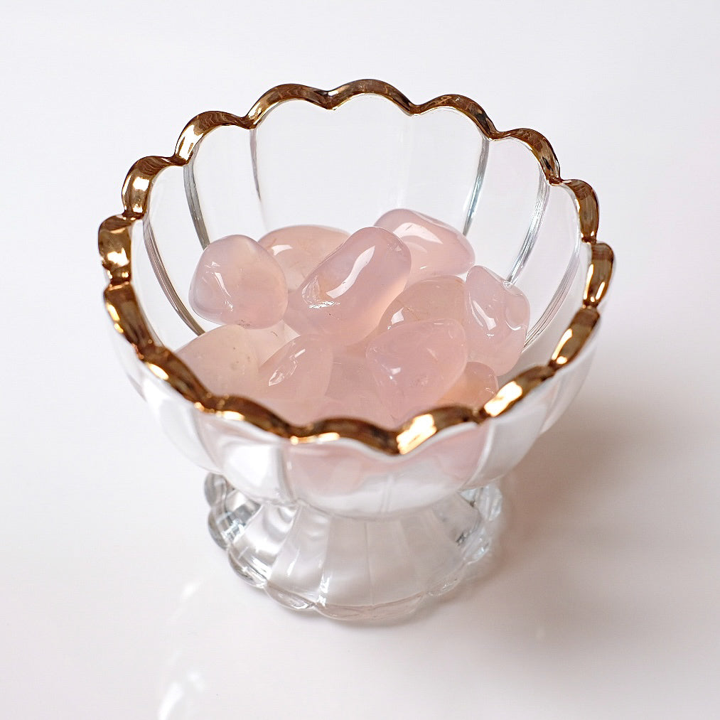 Pink Chalcedony Tumbles | Tumbled Crystal