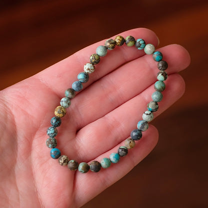 Turquoise Bracelet | Blue Turquoise Crystal Stretch Bracelet