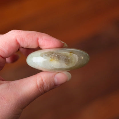 Garnierite Palm | Green Moonstone Crystal Palm Stone
