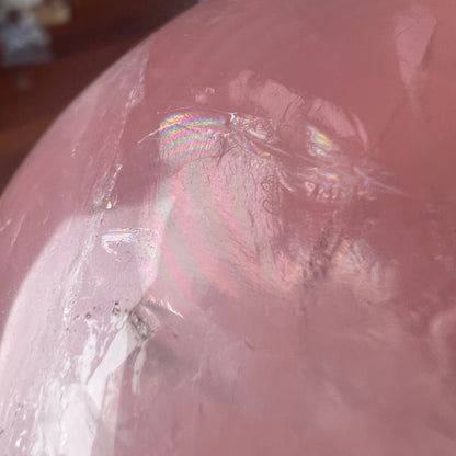 Gemmy Rose Quartz Palm | Rose Quartz Crystal Palmstone