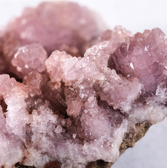 Pink Amethyst Cluster | Patagonia Pink Amethyst Natural Crystal Geode