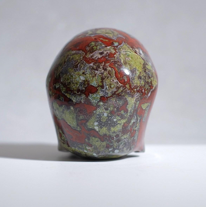 Dragon Blood Jasper Crystal Skull | Jasper Skull Carving
