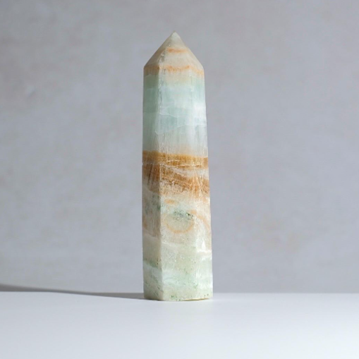 Caribbean Calcite Tower | Blue Calcite Aragonite Point