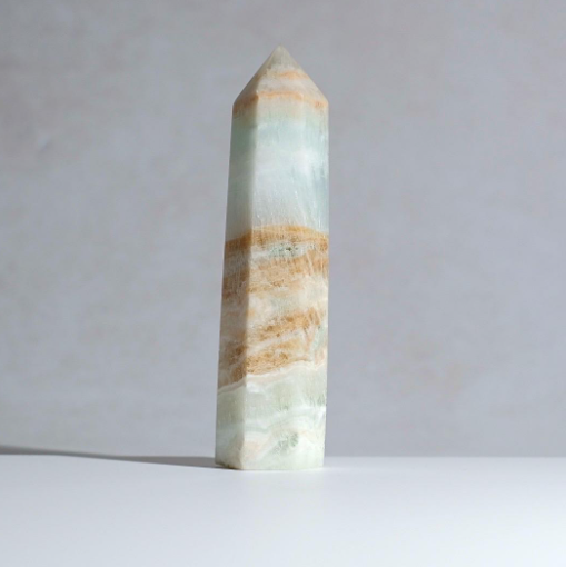 Caribbean Calcite Tower | Blue Calcite Aragonite Point