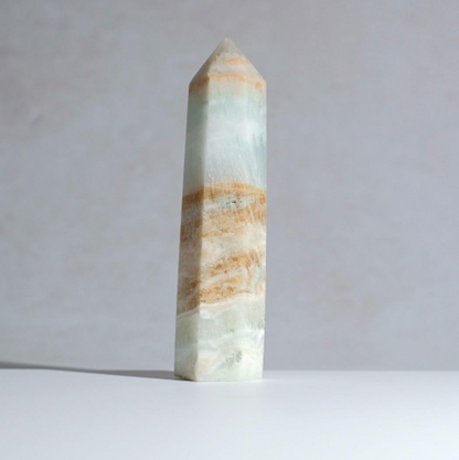 Caribbean Calcite Tower | Blue Calcite Aragonite Point