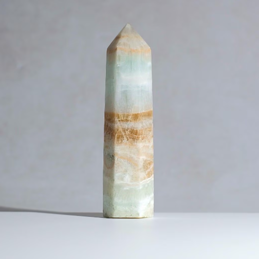 Caribbean Calcite Tower | Blue Calcite Aragonite Point