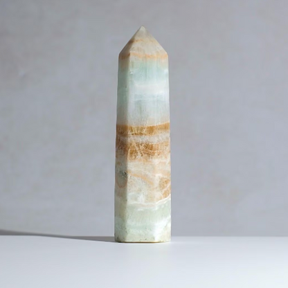 Caribbean Calcite Tower | Blue Calcite Aragonite Point