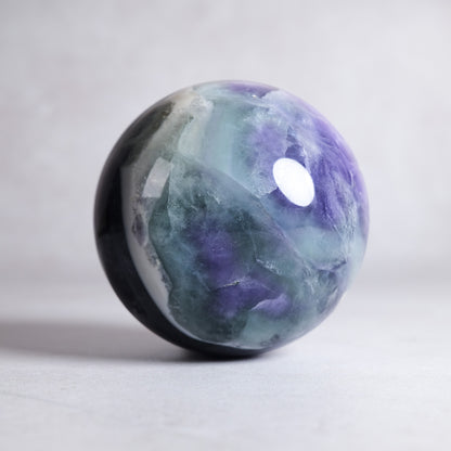 Pretty Fluorite Crystal Sphere | Polished Rainbow Fluorite Sphere