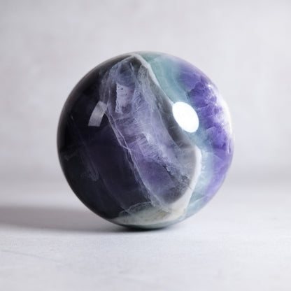 Pretty Fluorite Crystal Sphere | Polished Rainbow Fluorite Sphere