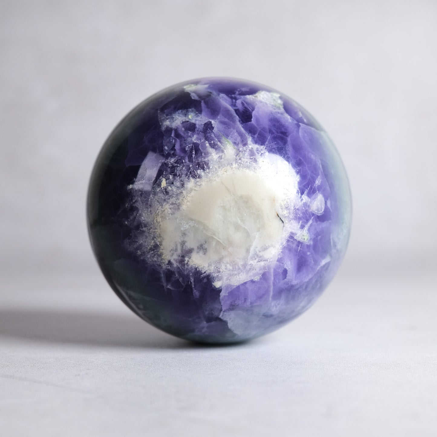 Pretty Fluorite Crystal Sphere | Polished Rainbow Fluorite Sphere