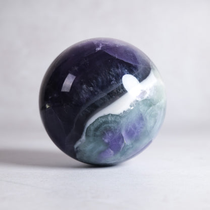 Pretty Fluorite Crystal Sphere | Polished Rainbow Fluorite Sphere