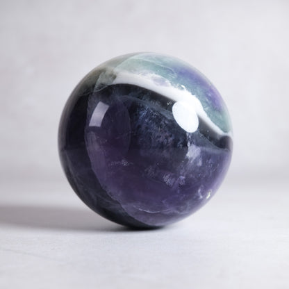 Pretty Fluorite Crystal Sphere | Polished Rainbow Fluorite Sphere