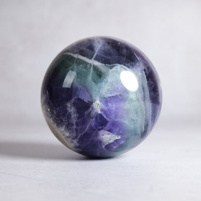 Pretty Fluorite Crystal Sphere | Polished Rainbow Fluorite Sphere