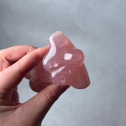 Rose Quartz Goddess Figure | Divine Feminine Crystal Carving