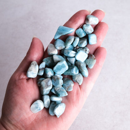 Larimar Crystal Pebbles | High Quality Larimar Chips