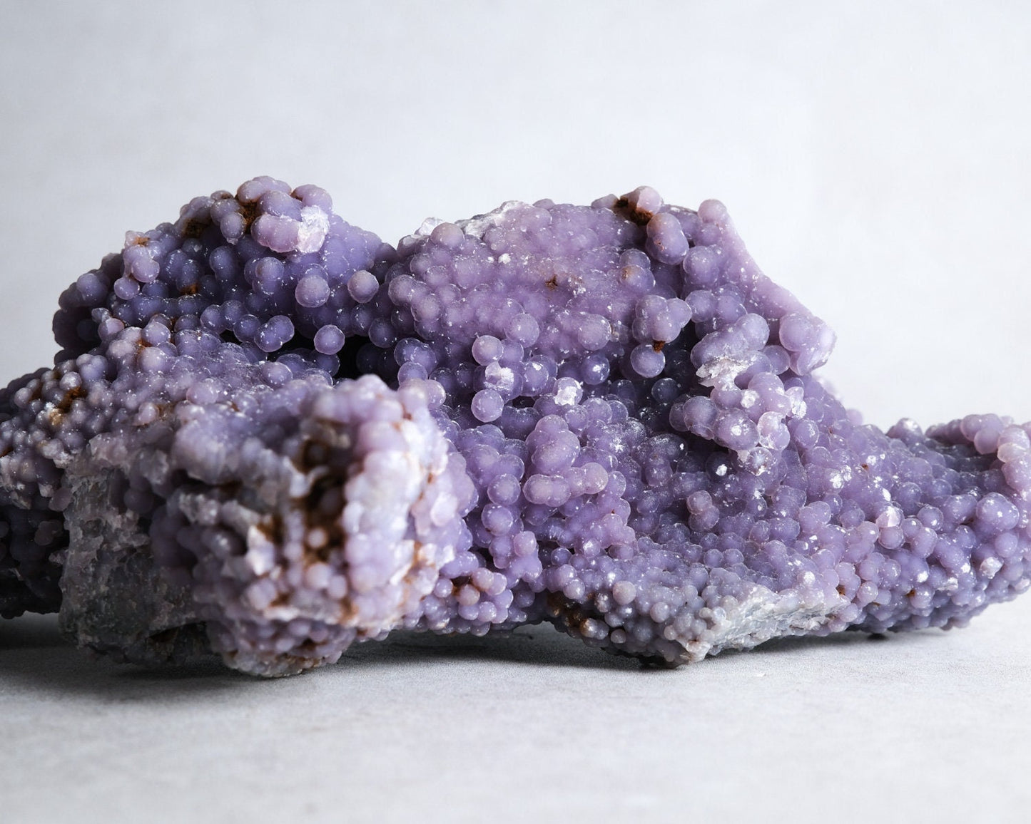 Druzy Grape Agate Crystal | Purple Botryoidal Chalcedony Crystal Specimen