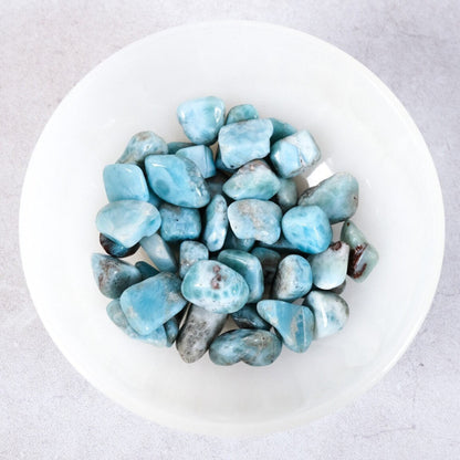 Larimar Crystal Pebbles | High Quality Larimar Chips