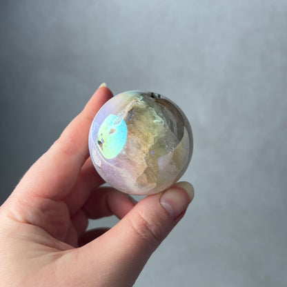 Angel Aura Agate Sphere | Crystal Sphere | Aura Crystal