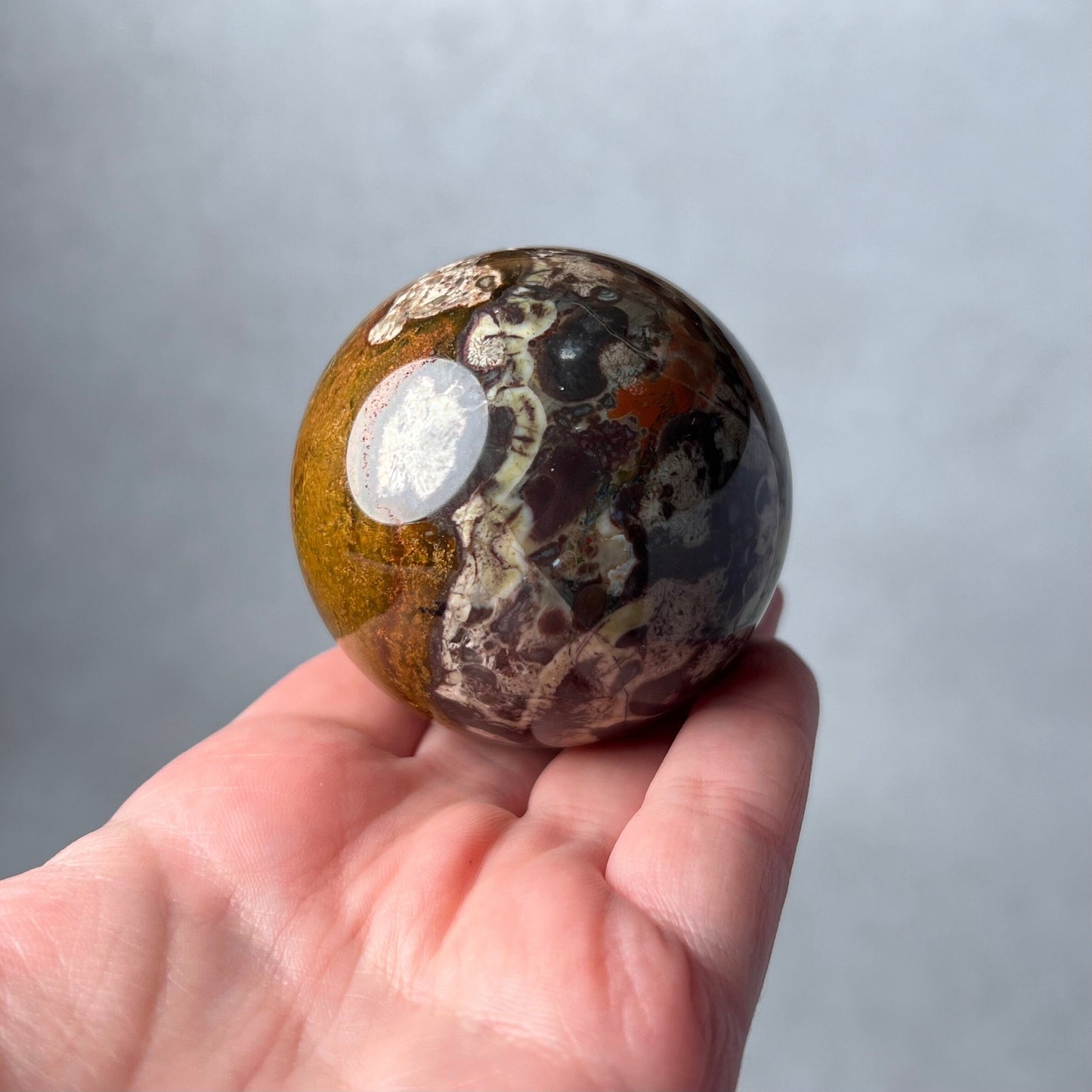 Volcanic Rhyolite Sphere | Rhyolite Crystal Sphere