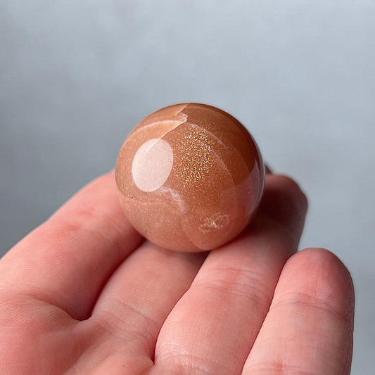 Peach Moonstone Sphere | Flashy Moonstone Crystal Sphere