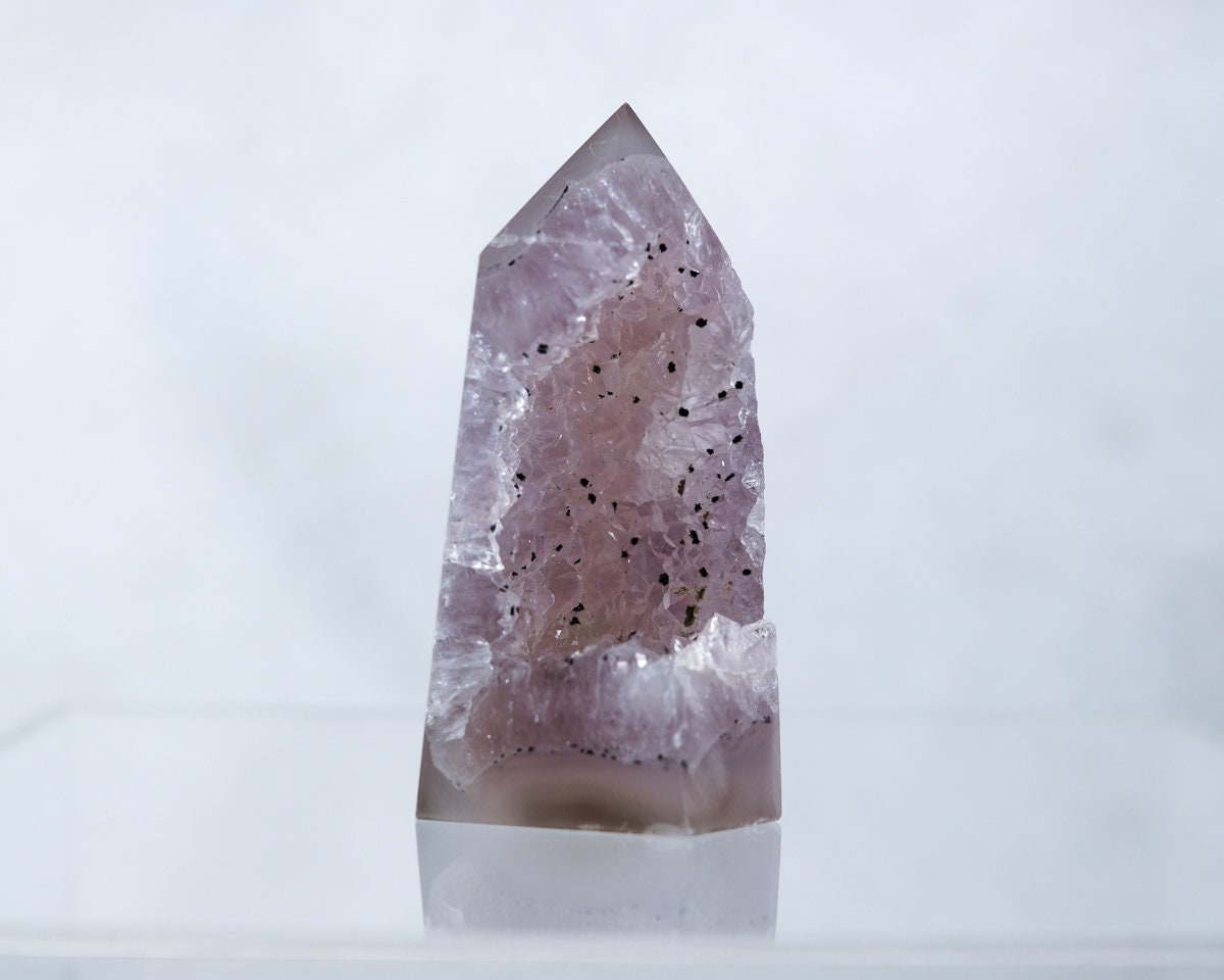 Druzy Agate Point | Agate Geode Point | Crystal Tower