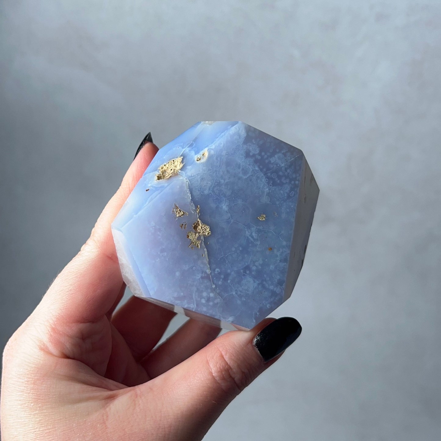 Blue Lace Agate + Quartz Freeform | Blue Lace Agate Crystal