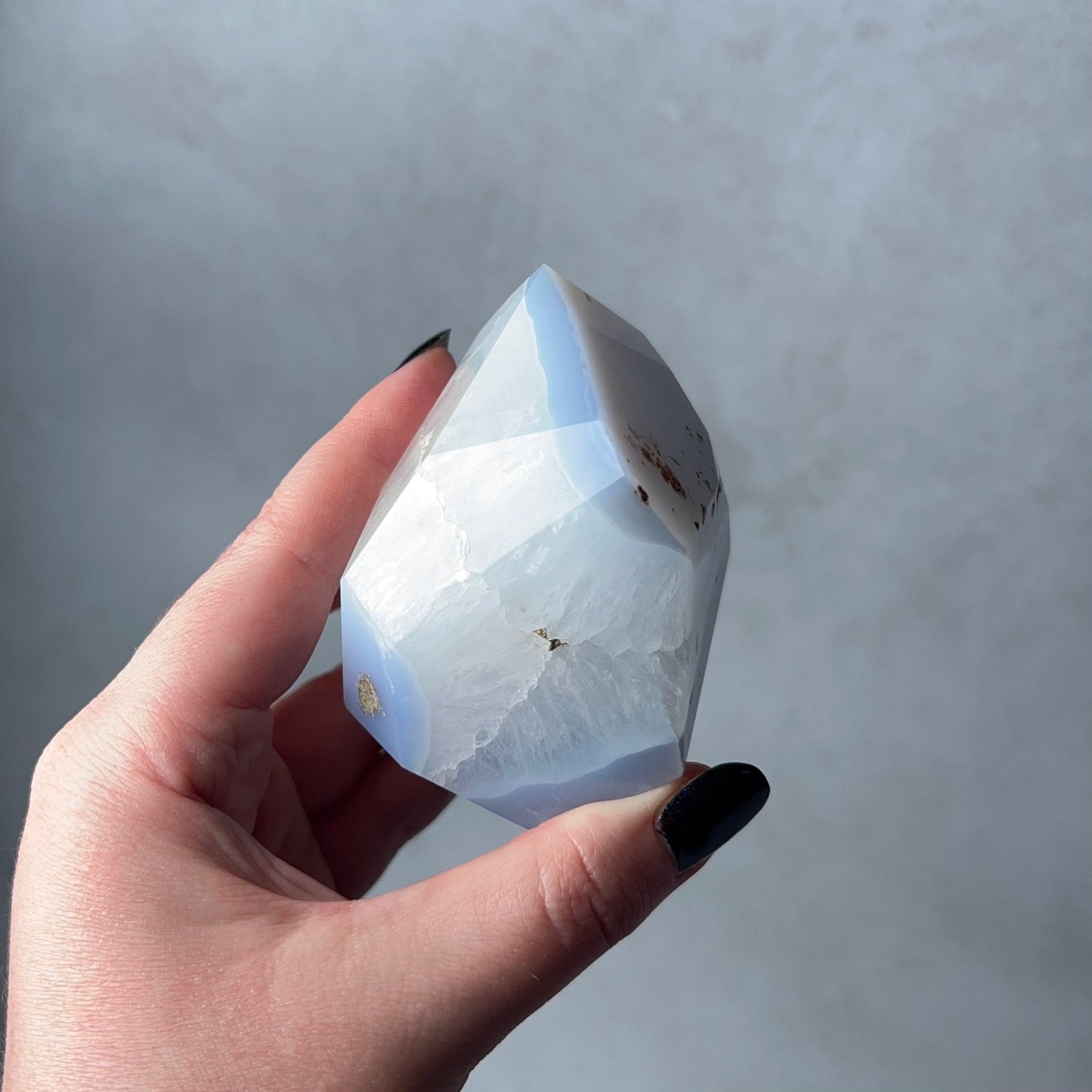 Blue Lace Agate + Quartz Freeform | Blue Lace Agate Crystal