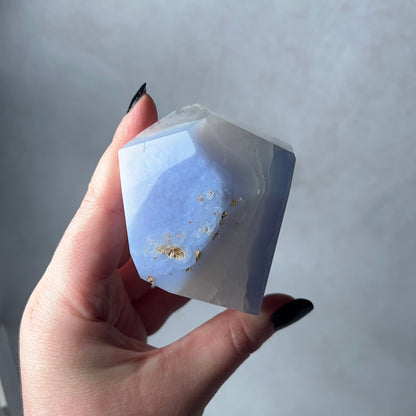 Blue Lace Agate + Quartz Freeform | Blue Lace Agate Crystal