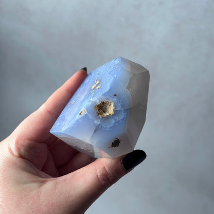 Blue Lace Agate + Quartz Freeform | Blue Lace Agate Crystal