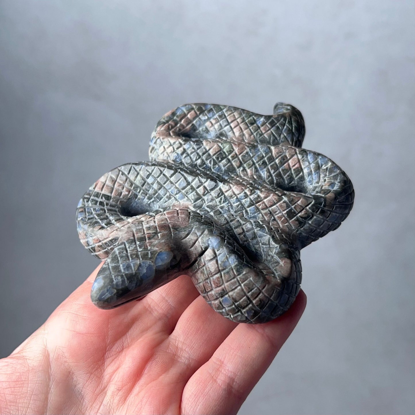 Que Sera Snake Carving | Llanite Crystal Snake