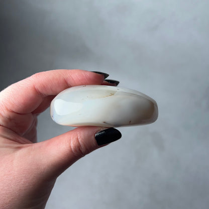 White Agate Palm | Agate Crystal Palm Stone