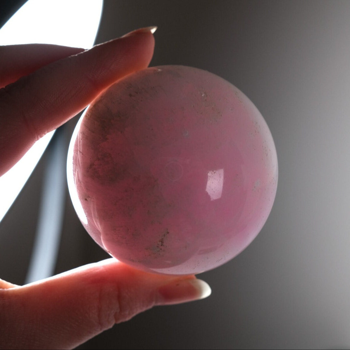 Pink Aragonite Sphere | Aragonite Crystal Sphere