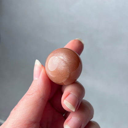 Peach Moonstone Sphere | Flashy Moonstone Crystal Sphere