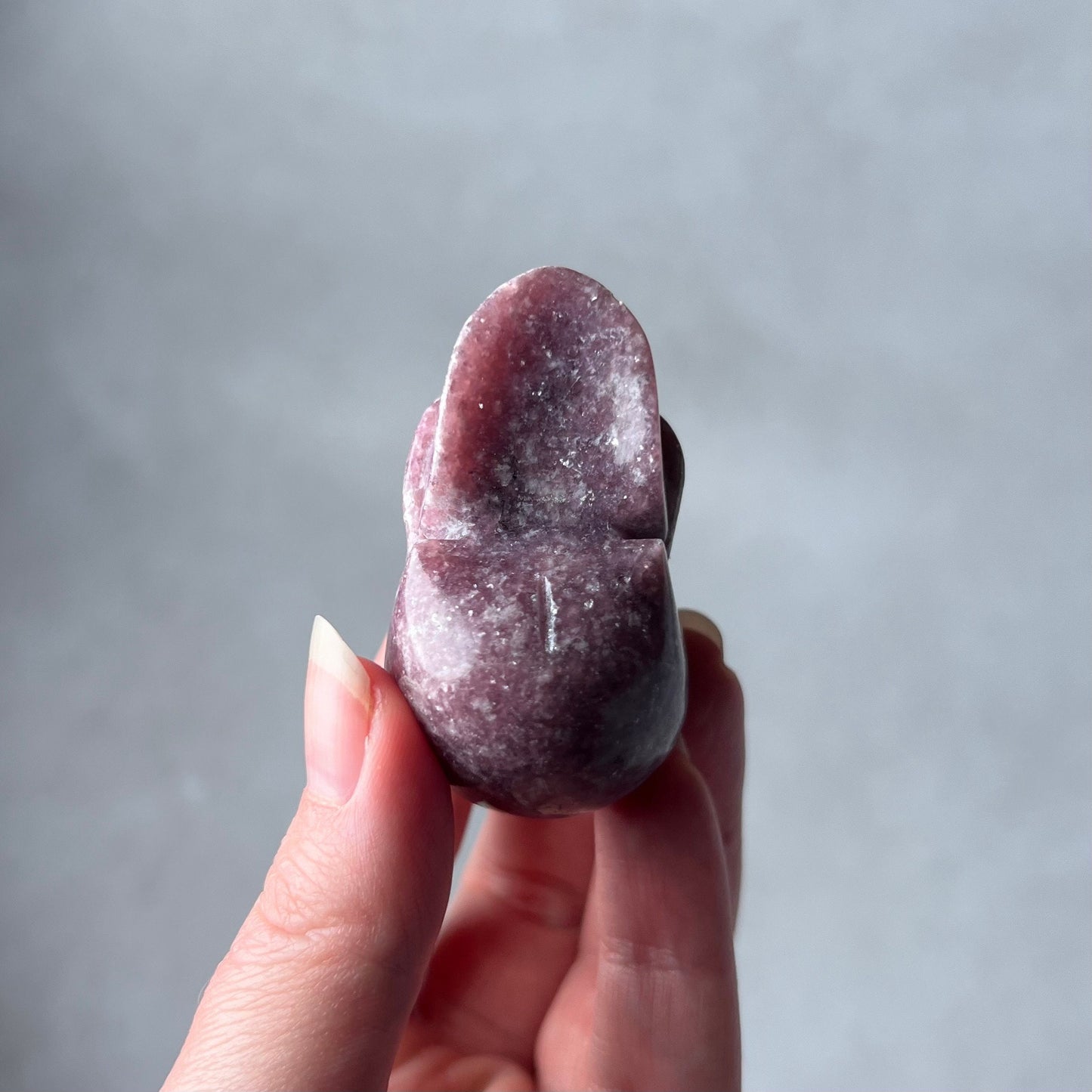 Lepidolite Skull | Lilac Lepidolite Crystal Skull