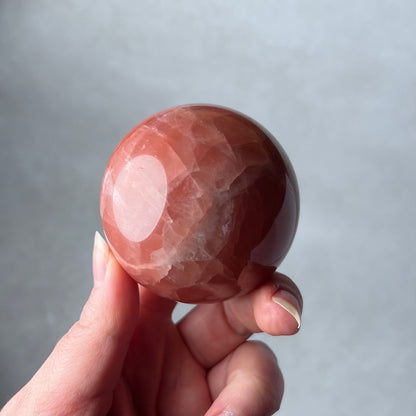 Rose Calcite Sphere | Calcite Crystal Sphere