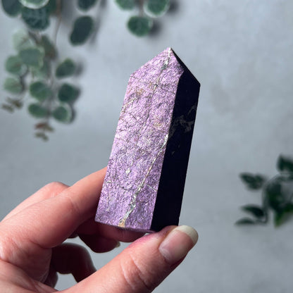 Purpurite Obelisk | Purpurite Heterosite Crystal Tower