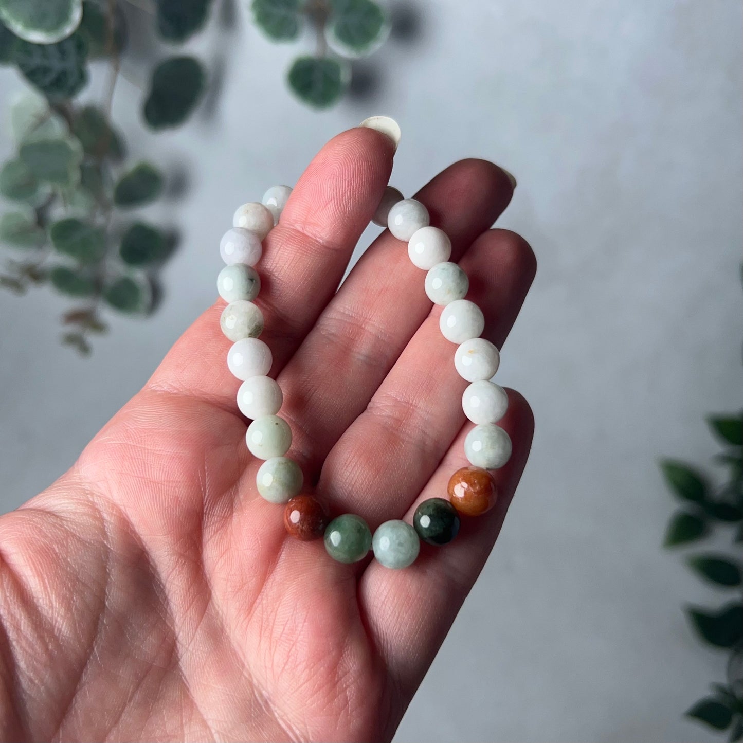 Jadeite Bracelet | Burmese Jade Stretch Bracelet