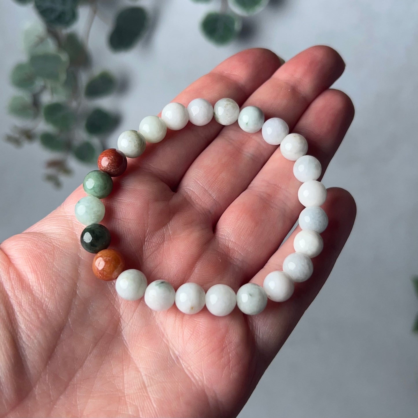 Jadeite Bracelet | Burmese Jade Stretch Bracelet