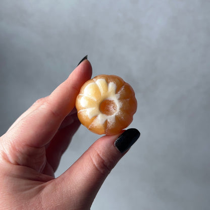 Orange Calcite Pumpkin Carving | Crystal Pumpkin